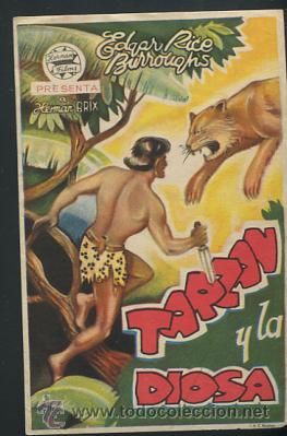 Cine: PROGRAMA Tarzan y la Diosa - Herman Brix - distribuidora - Foto 1