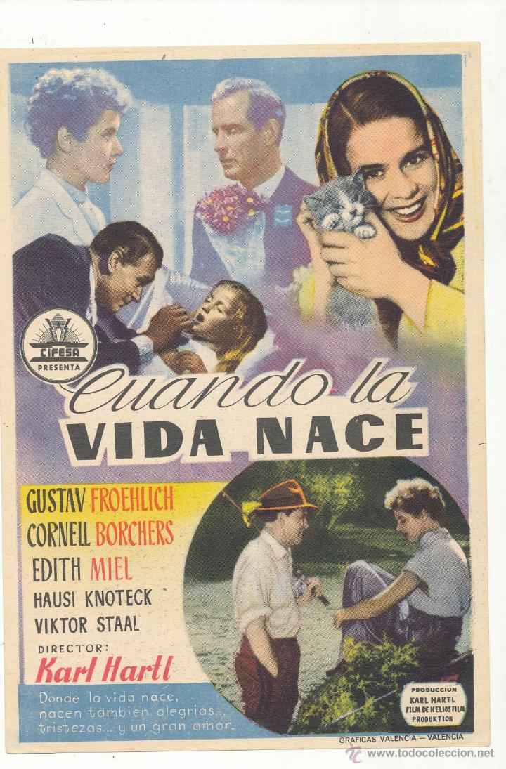 Cine: Cuando la vida nace. Sencillo de Cifesa. &iexcl;IMPECABLE! - Foto 1