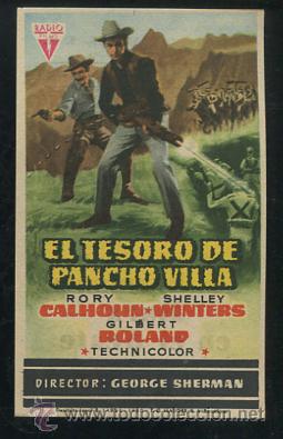 Cine: PROGRAMA EL TESORO DE PANCHO VILLA  (Rory Calhoun - Shelley Winters) - Foto 1