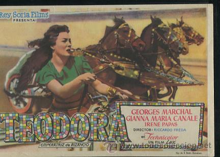 Kino: PROGRAMA TEODORA, EMPERATRIZ DE BIZANCIO  (Georges Marchal GIANNA MARIA CANALE IRENE PAPAS)