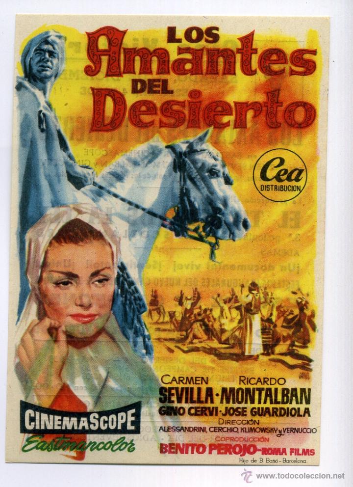 Cine: LOS AMANTES DEL DESIERTO, con Carmen Sevilla.