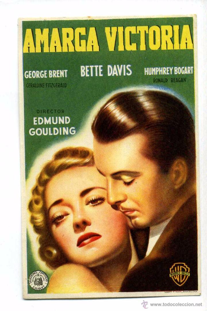 Cine: AMARGA VICTORIA, con Bette Davis. - Foto 1