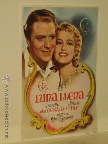 Cine: LUNA LLENA - CINE FOLLETO PROGRAMA DE MANO - Foto 1