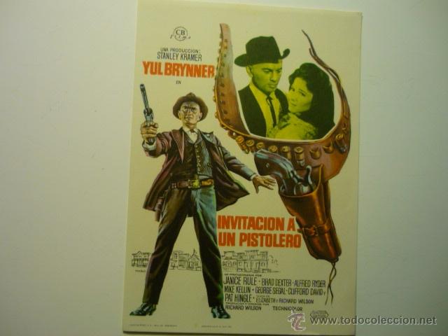 Cine: programa invitacion a un pistolero - yul brynner - Foto 1