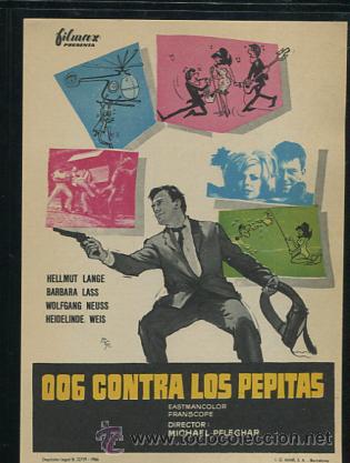 Cine: PROGRAMA 006 CONTRA LOS PEPITAS (HELMUT LANGE - BARBARA LASS - WOLFGANG NEUSS) - Foto 1