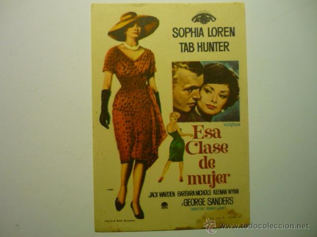 Cine: programa esa clase de mujer.-sofia loren