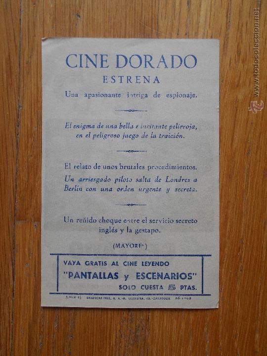 Cine: Folleto de Mano, LA GESTAPO EN ACCION, - Foto 2