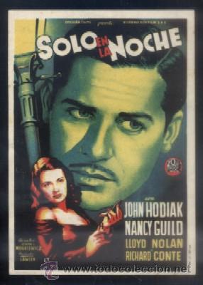 Cine: PROGRAMA DE CINE: SOLO EN LA NOCHE.  PC-3945 - Foto 1