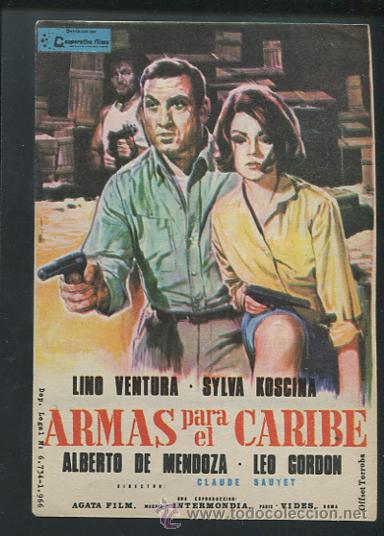 Cine: PROGRAMA Armas para el Caribe - Lino Ventura, Sylva Koscina - Foto 1