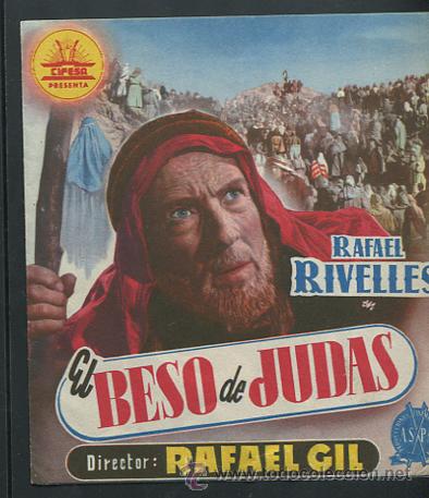 Cine: PROGRAMA El beso de Judas - Rafael Rivelles, Francisco Rabal - Con publicidad - Foto 1