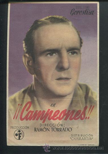 Cine: PROGRAMA CAMPEONES- GUILLERMO GOROSTIZA CON PUBLICIDAD - Foto 1