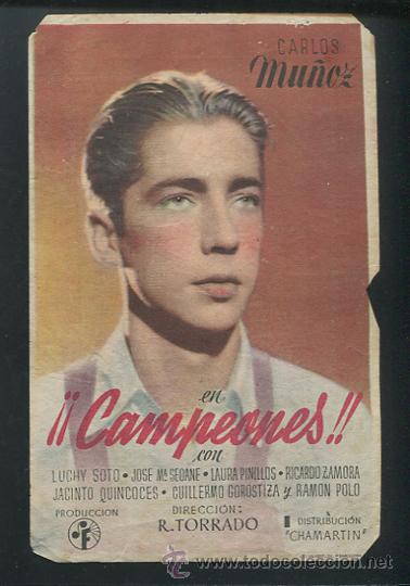 Cine: PROGRAMA CAMPEONES- CARLOS MU&Ntilde;OZ CON PUBLICIDAD - Foto 1