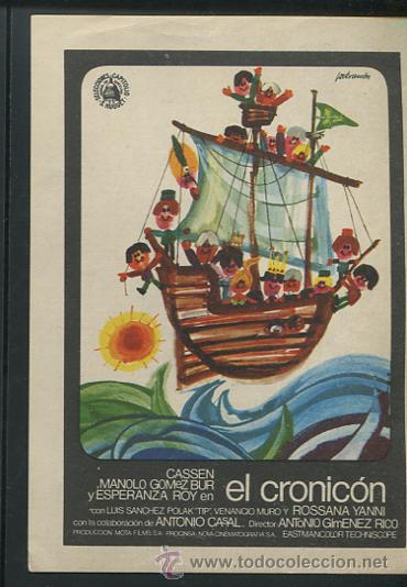 Cine: PROGRAMA EL CRONIC&Oacute;N- DEBUT DE ANTONIO JIMENEZ RICO- CASSEN-ESPERANZA ROY - Foto 1
