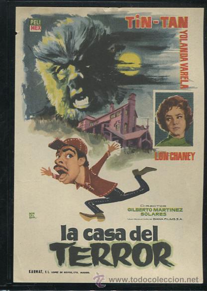 Cine: PROGRAMA La casa del Terror - Tin-tan, Yolanda Varela, Lon Chaney - Foto 1
