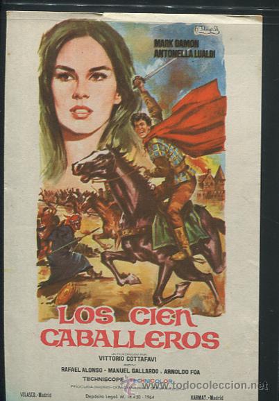 Cine: PROGRAMA Los Cien Caballeros - Mark Damon, Antonella Lualdi - Foto 1