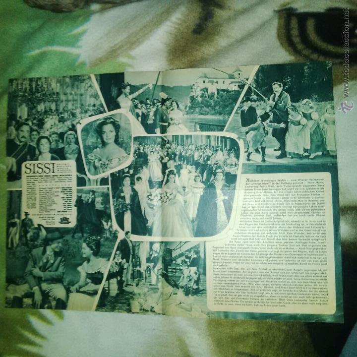 Cine: SISSI ROMY SCHNEIDER PROGRAMA ANTIGUO ALEMAN 36 X 26 - Foto 2