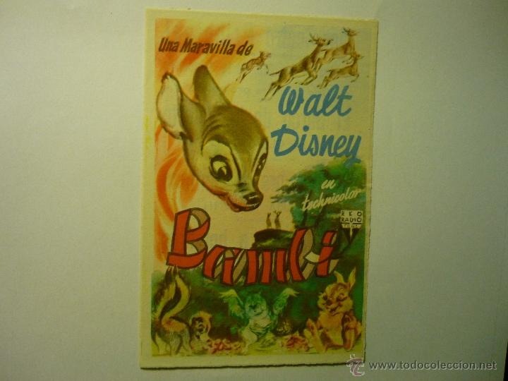 Cine: programa bambi--disney publicidad - Foto 1