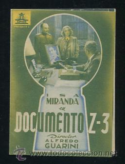 Cine: PROGRAMA Documento Z-3 - Isa Miranda, Claudio Gora - Foto 1