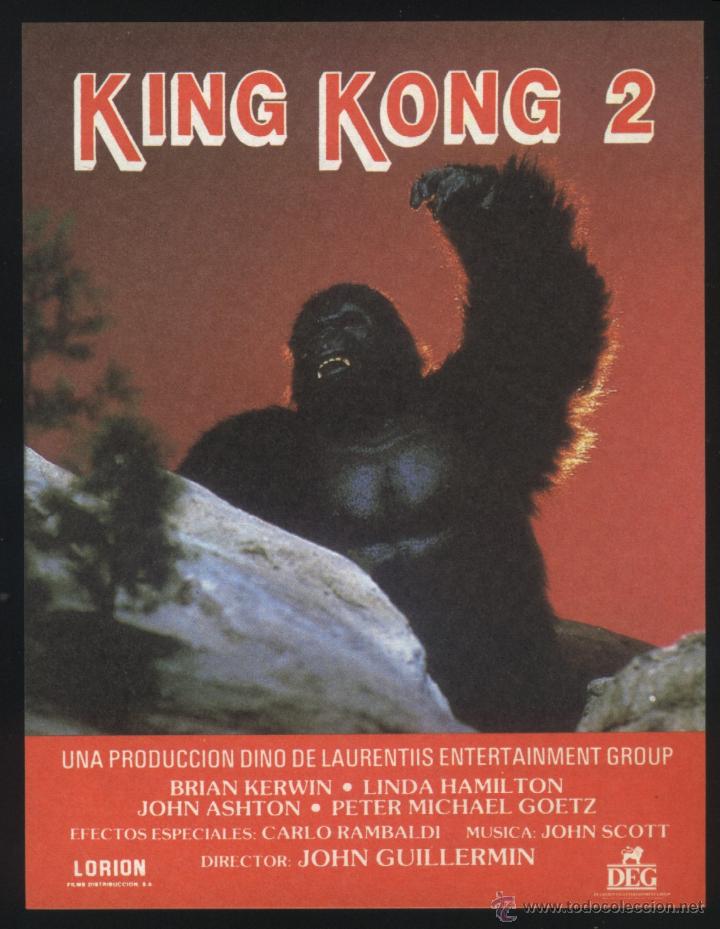 Cine: Q-06146- KING KONG 2 (King Kong Lives) Brian Kerwin - Linda Hamilton - John Ashton