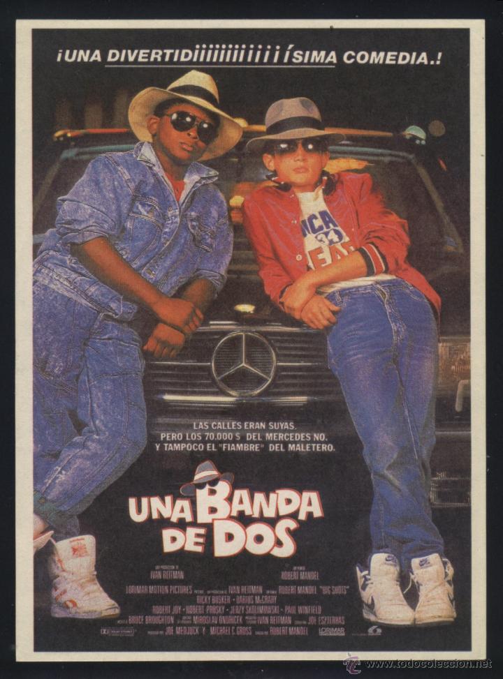 Folhetos de m&atilde;o de filmes antigos de cinema: Q-06147- UNA BANDA DE DOS (Big Shots) Ricky Busker - Darius McCrary - Jerzy Skolimowski