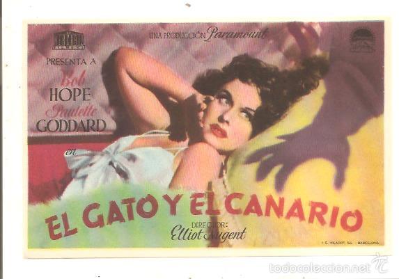 Cine: PROGRAMA EL GATO Y EL CANARIO - Foto 1