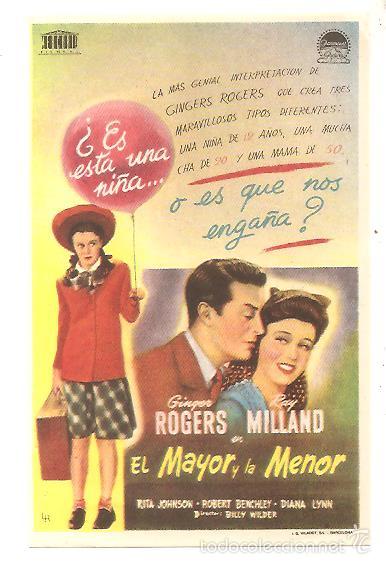 Cine: PROGRAMA EL MAYOR Y LA MENOR - Foto 1
