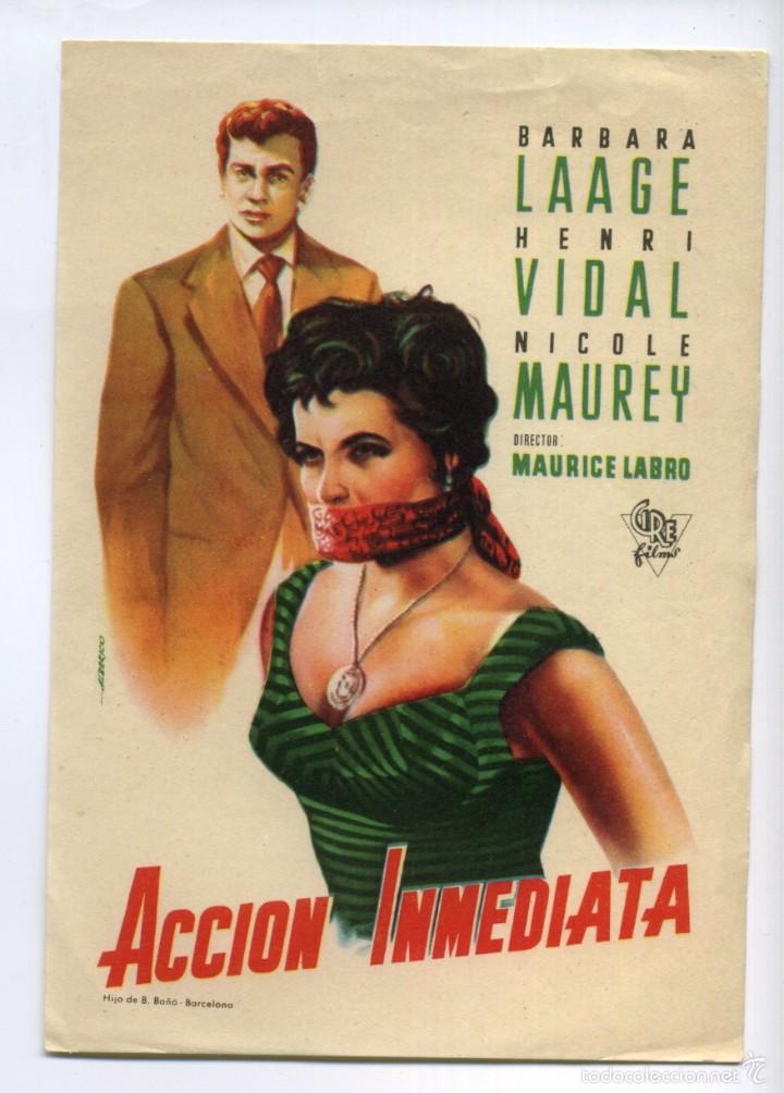 Cine: ACCI&Oacute;N INMEDIATA, con Henry Vidal. - Foto 1