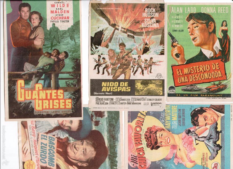 Cine: LOTE 45 PROGRAMAS CINE, ANTIGUOS, ALGUNOS CON SALA EN TRASERA - Foto 6