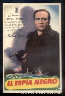 Cine: PROGRAMA DE CINE: EL ESPIA NEGRO.    PC-4003 - Foto 1