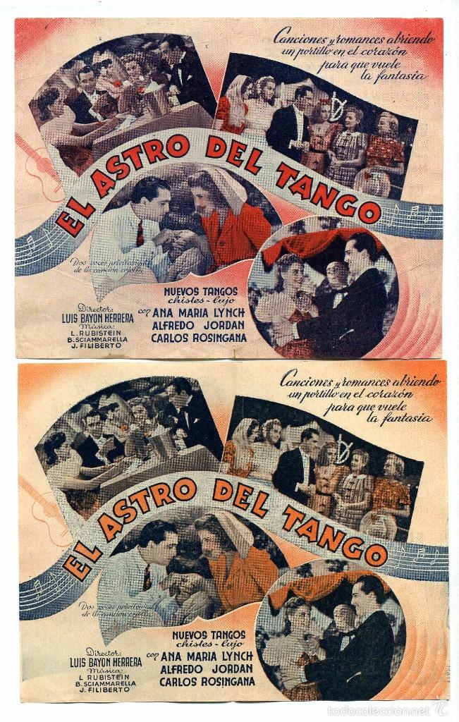 Cine: EL ASTRO DEL TANGO, con Hugo del Carril. - Foto 1
