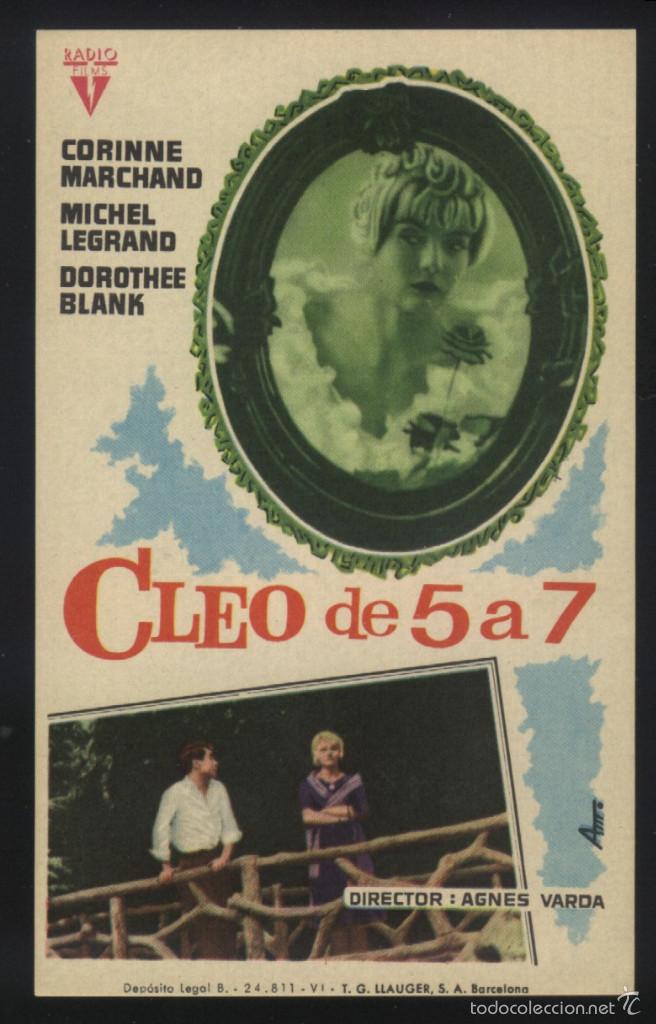 Folhetos de m&atilde;o de filmes antigos de cinema: Q-06198- CLEO DE 5 A 7 ( Corinne Marchand - Antoine Bourseiller - Doroth&eacute;e Blanck - Michel Legrand)
