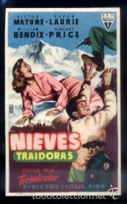 Cine: PROGRAMA DE CINE: NIEVES TRAIDORAS.   PC-4028 - Foto 1