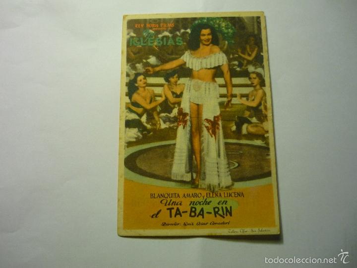 Cine: PROGRAMA UNA NOCHE EN EL TABARIN - PEPE IGLESIAS--PUBLICIDAD - Foto 1