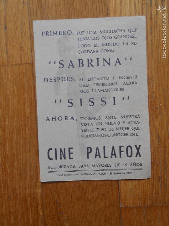 Cine: GUENDALINA Folleto Mano - Foto 2