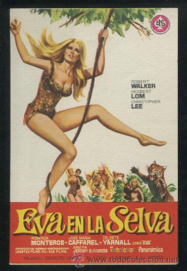 Cine: PROGRAMA Eva en la selva - Celeste Yarnall, Robert Walker, Christopher Lee - Foto 1