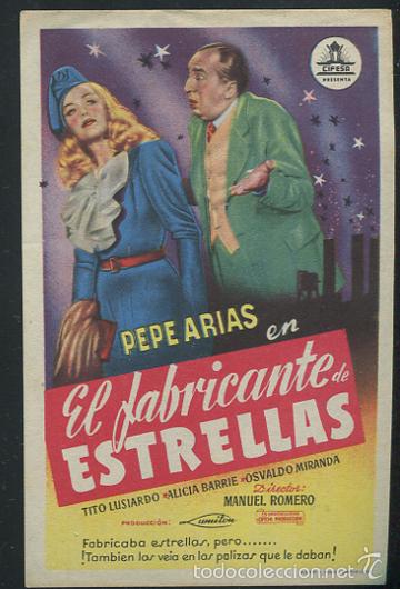 Cine: Programa EL FABRICANTE DE ESTRELLAS-MANUEL ROMERO-PEPE ARIAS - Foto 1