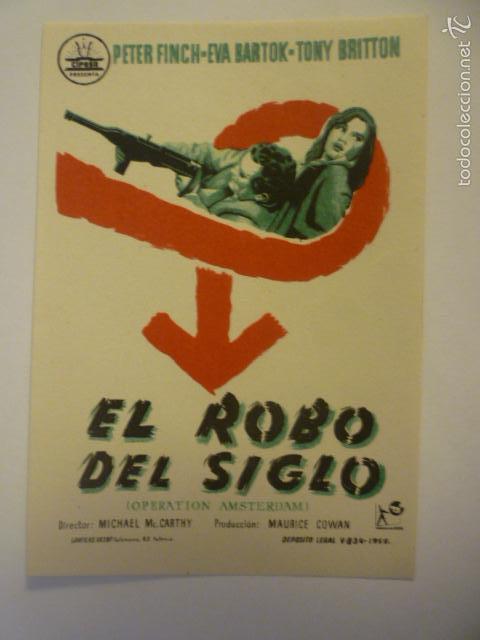 Cine: PROGRAMA DE CINE EL ROBO DEL SIGLO. SIN PUBLICIDAD. - Foto 1