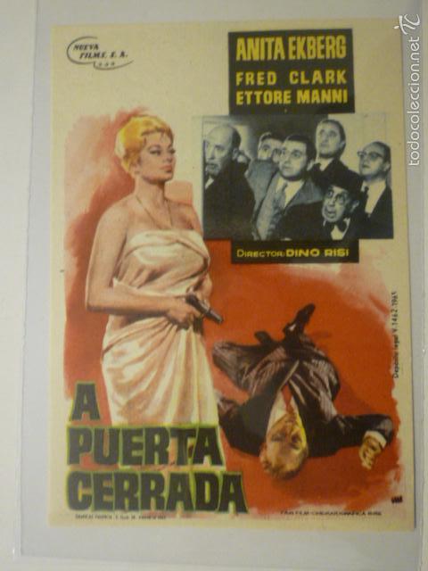 Cine: PROGRAMA DE CINE A PUERTA CERRADA. SIN PUBLICIDAD. - Foto 1