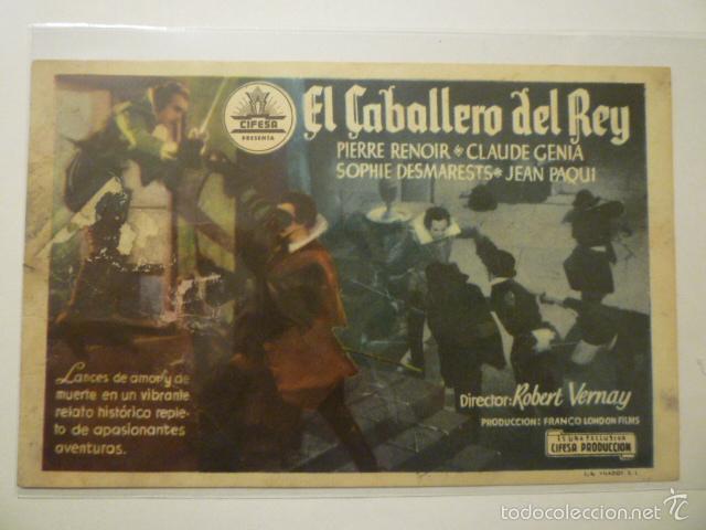 Cine: PROGRAMA DE CINE EL CABALLERO DEL REY. SIN PUBLICIDAD. - Foto 1