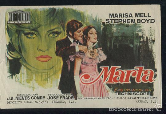 Cine: PROGRAMA MARTA (Marisa Mell - Stephen Boyd - George Rigaud) - Foto 1