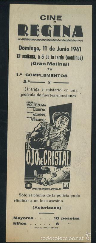 Cine: PROGRAMA El ojo de cristal - Carlos L. Moctezuma, Armando Moreno - Foto 1