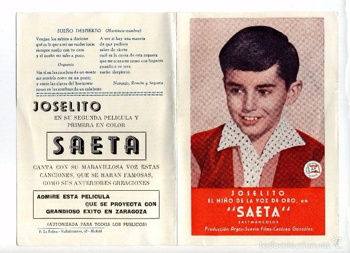 Cine: SAETA, con Joselito.