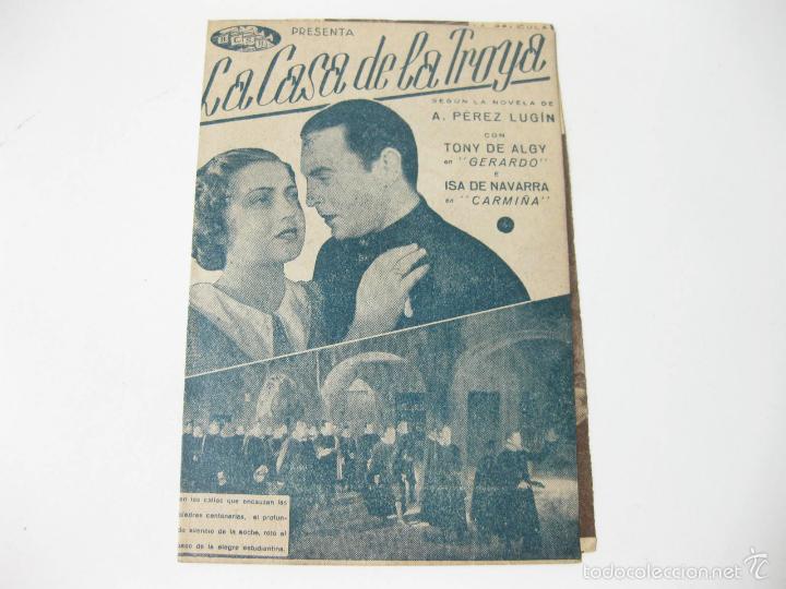 Cine: PROGRAMA DE MANO DE CINE DE LA PELICULA LA CASA DE LA TROYA. 1941 - Foto 2