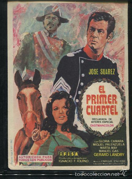 Cine: PROGRAMA El primer cuartel - Jos&eacute; Suarez, Gloria Camara CON PUBLICIDAD - Foto 1