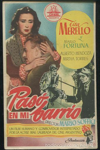 Cine: PROGRAMA Pas&oacute; en mi barrio - Tita Merello, Mario Fortuna - Foto 1
