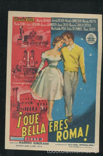 Cine: PROGRAMA Que bella eres Roma - Claudio Villa, Mar&iacute;a del Valle - Foto 1