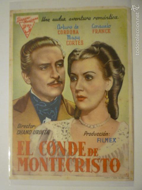 Cine: PROGRAMA DE CINE EL CONDE DE MONTECRISTO. SIN PUBLICIDAD. - Foto 1