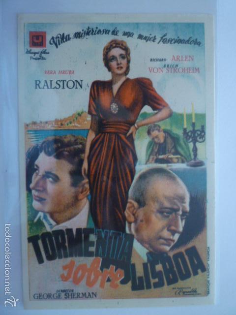 Cine: PROGRAMA DE CINE TORMENTA SOBRE LISBOA. SIN PUBLICIDAD. - Foto 1