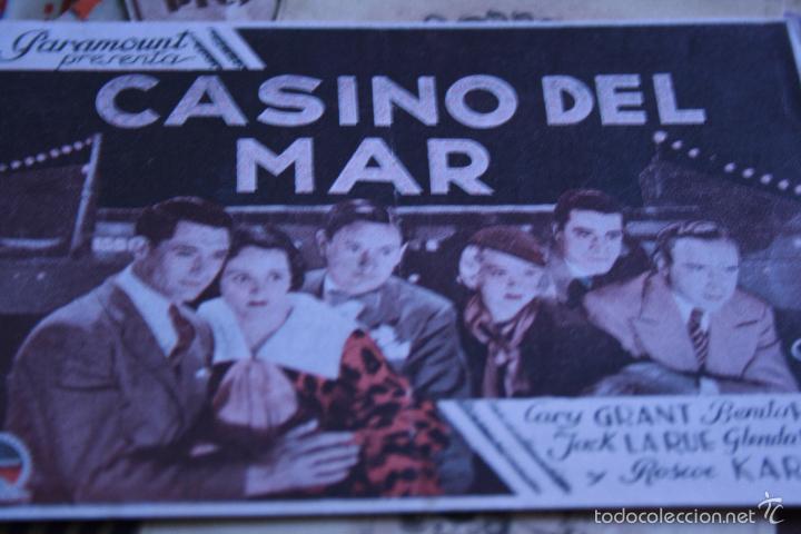 Cine: PROGRAMA DE CINE   CASINO DEL MAR  CARY GRANT  BENITA HUME  JACK LA RUE   DOBLE  1935