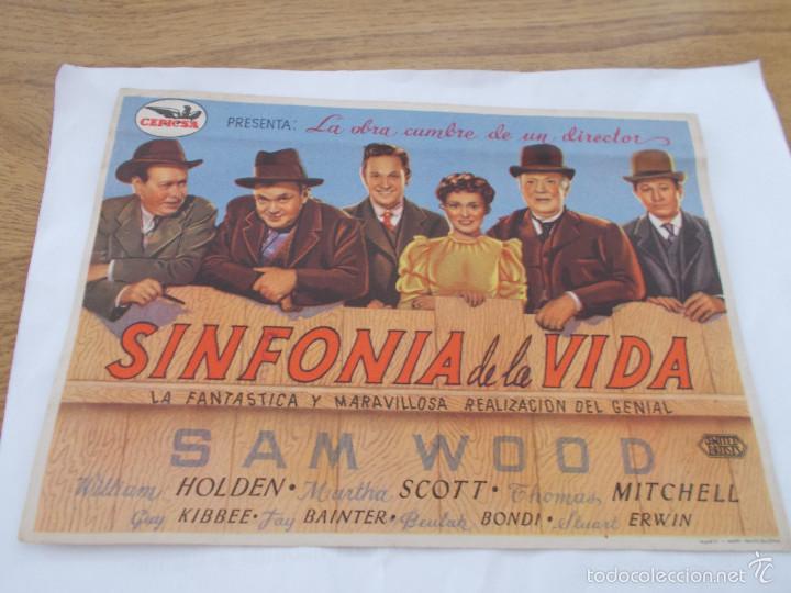 Cine: SINFONIA DE LA VIDA. SIN PUBLICIDAD. - Foto 1
